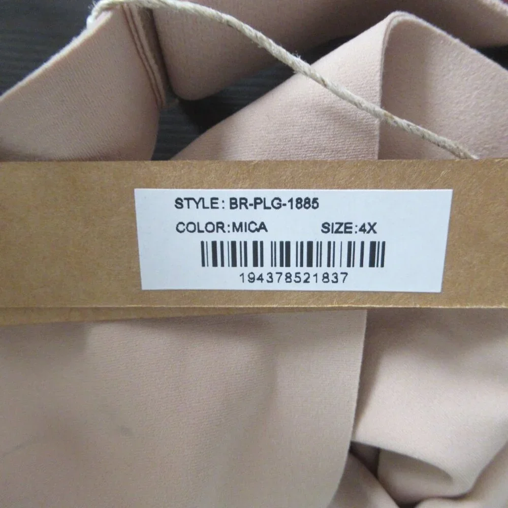 New Skims Bra 4X Mica Tan Plunge Naked Bralette Wire Free Back Closure Plus Size - Picture 6 of 8